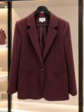 Blazer Victoire – Bordeaux Rayé