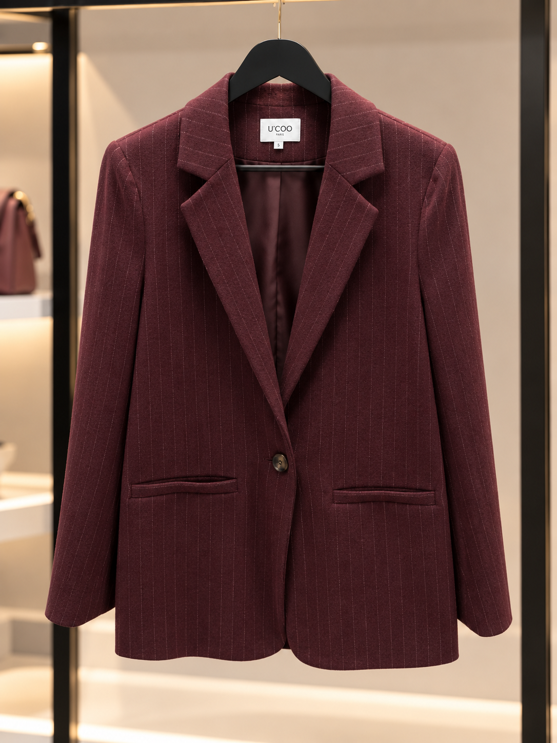 Blazer Victoire – Bordeaux Rayé