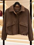 Veste Suédine – Chocolat