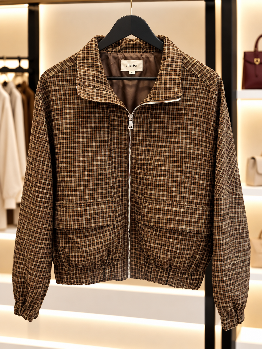 Veste London – Carreaux Chocolat