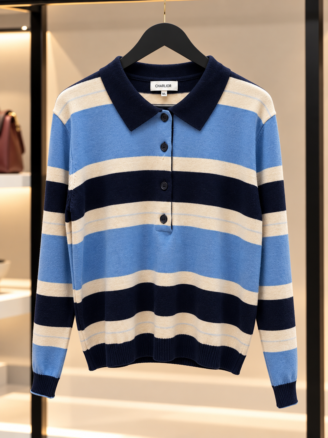 Pull Riviera – Bleu & Écru