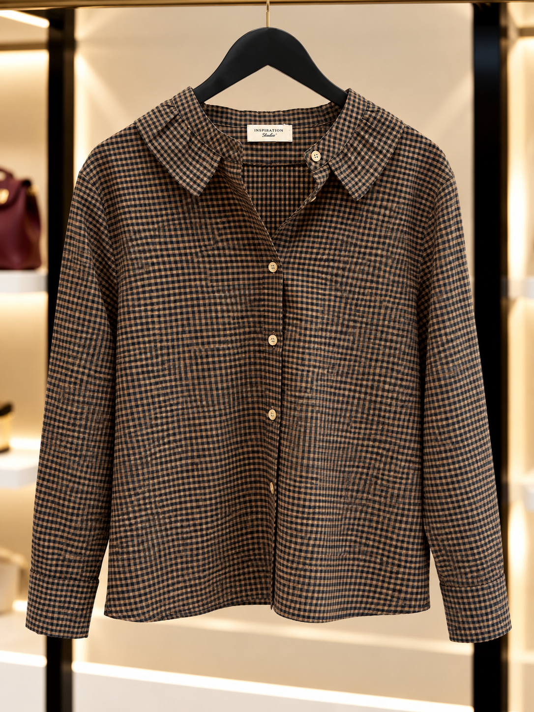 Chemise Charlie – Carreaux Chocolat