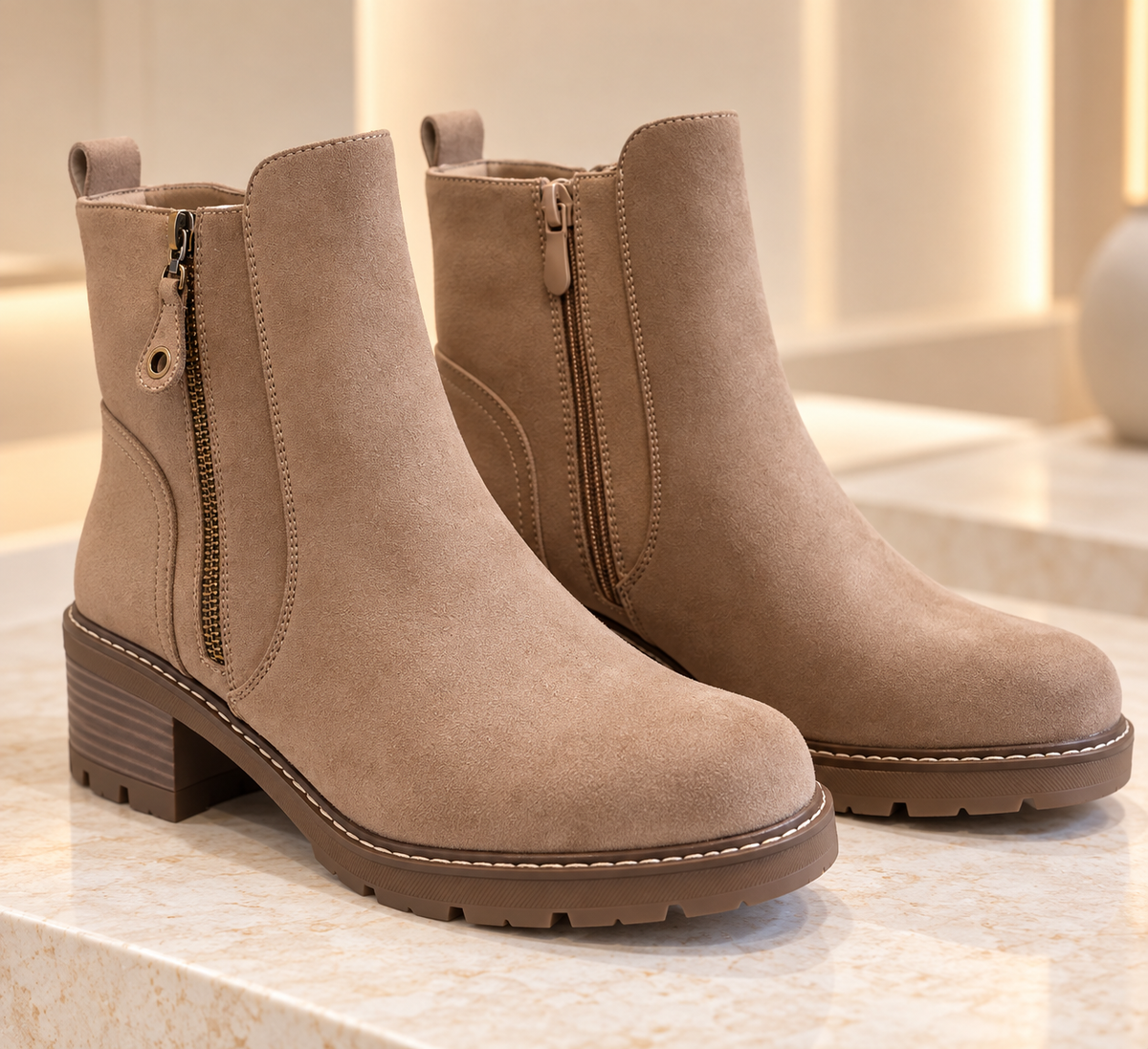 Bottines Ambre – Taupe